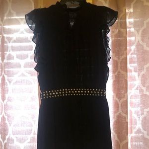 Michael Kors black sleeveless mini dress